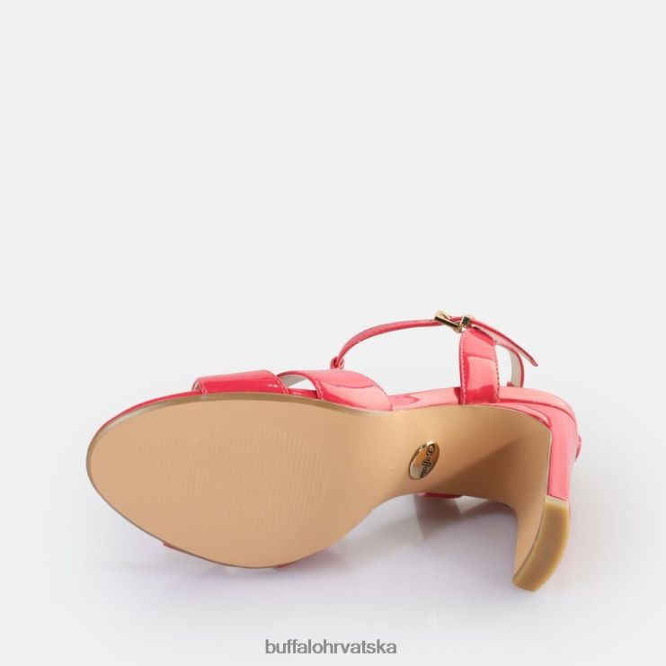tamno roza Buffalo veganske sandale s petom u jean kavezu |sandale TDD6T529
